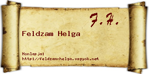 Feldzam Helga névjegykártya